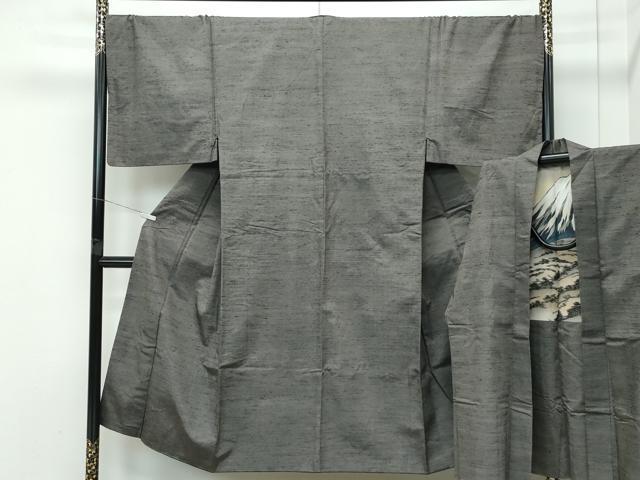 長閑やかさ屋御召しもの●より良い 成人男性 紬 合奏団 キングサイズ 霞文 珠玉 CZAA4858s6