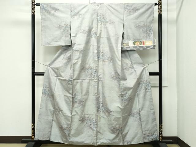 平和屋着物●極上　都喜ヱ門　本場大島紬　白大島　7マルキ　瑞祥の夢　丸山美代子作　藤絹織物謹製　証紙付き　逸品　CZAA4704s6｜平和屋