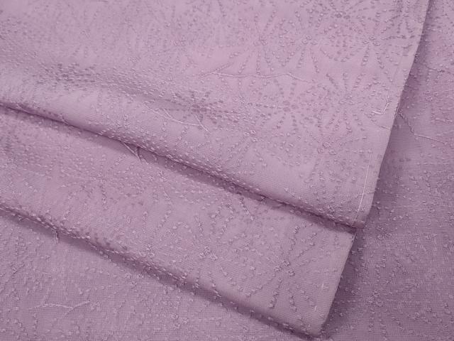 平和屋着物○上質な色無地 花唐草地紋 退紅色 さが美扱い 正絹