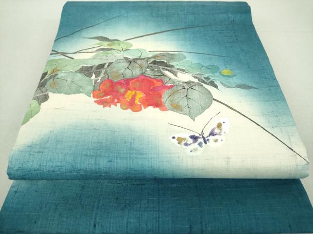 気まぐれSALE❗️【新品未使用】京都手描友禅 蝋彩染 中嶋剛司 名古屋帯 気まぐれSALE 【新品未使用】京都手描友禅 蝋彩染 中嶋剛司 小紋 帯も