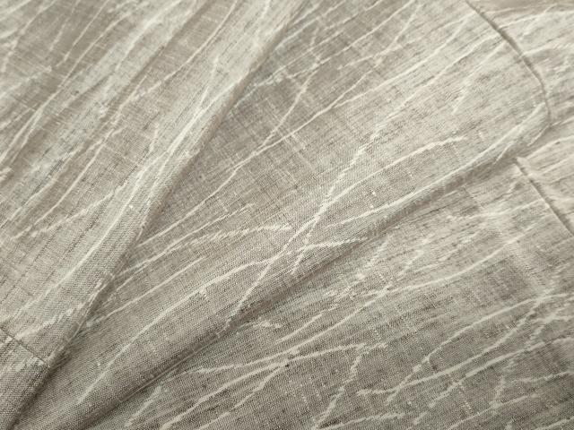 長閑やかさ屋御召しもの▽飛び切りな紬 単衣 芝生文 正絹 珠玉 DABD9722ud