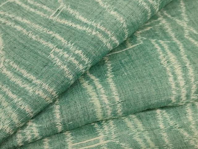 平和屋着物*夏物 小千谷ちぢみ 幾何学文様 麻 逸品 AABJ6447jd|平和屋