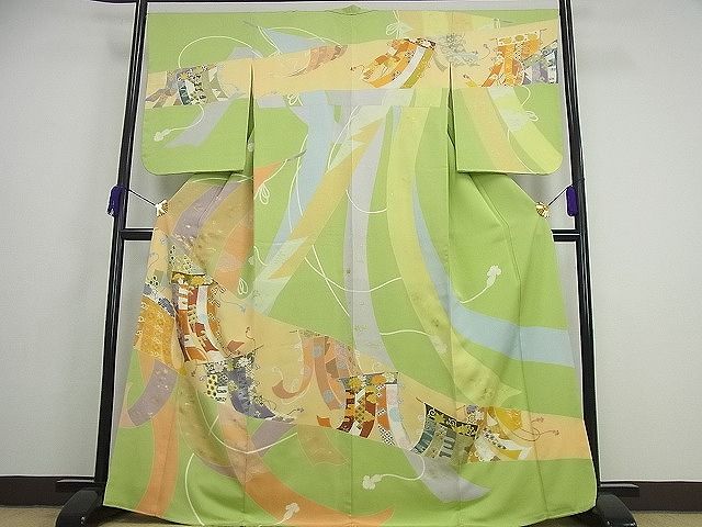 楽天市場】平和屋本店□極上 創業460年・千總 訪問着 駒刺繍 枝椿文 暈