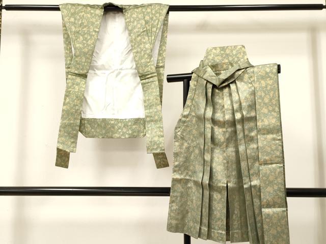 長閑やかさ屋御召しもの[]七五三 御坊っちゃん 裃・行灯袴・帯仕掛ける 箔散らし広告 金糸 珠玉 DAAY3483ma