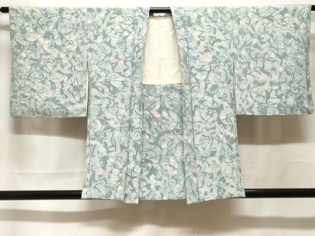 長閑やかさ屋御召しもの＃羽織 唐草文 正絹 珠玉 CABF3951電子ボルト