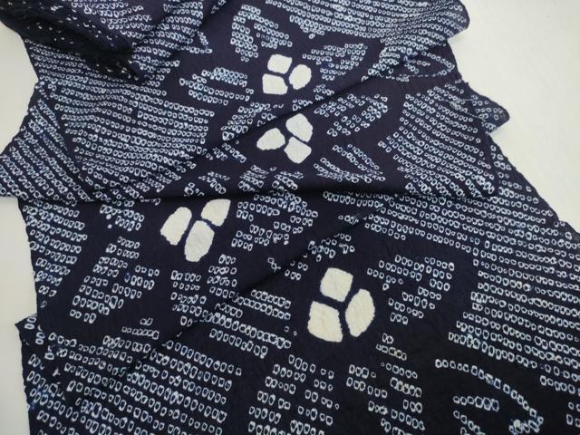 平和屋着物*夏物 有松鳴海絞り 浴衣 反物 着尺 花繋ぎ 綿 逸品 未使用 DABH2347zzz|平和屋