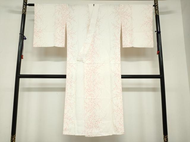 長閑やかさ屋御召しもの●長襦袢 無双仕立てもの 枝花文 正絹 珠玉 未当て嵌める DABC2791ud