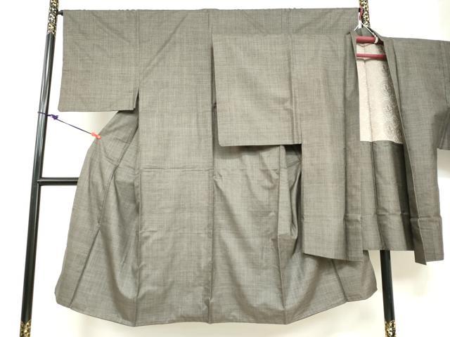 平和屋着物●男性　本場大島紬　アンサンブル　長羽織　100亀甲　総詰め　正絹　逸品　DABB0552ud｜平和屋