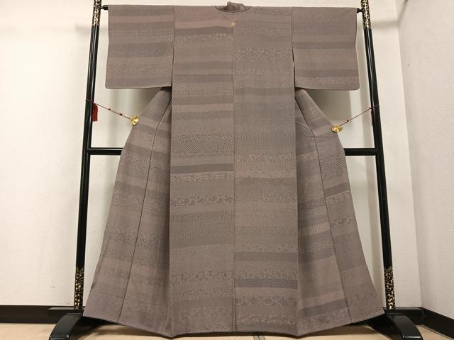長閑やかさ屋御召しもの●寺山存男 日本の首都小紋 百柄 鈴乃屋取りまわし 正絹 珠玉 AABE8891ph
