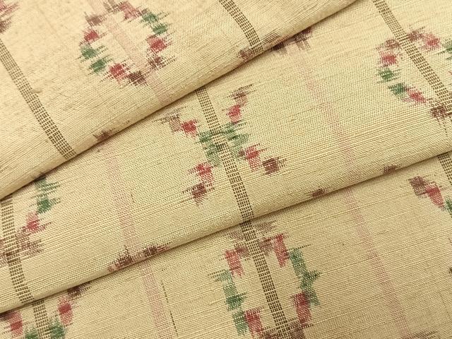 長閑やかさ屋御召しもの●飛び切りな紬 琉球絣 正絹 珠玉 AABI1226fy