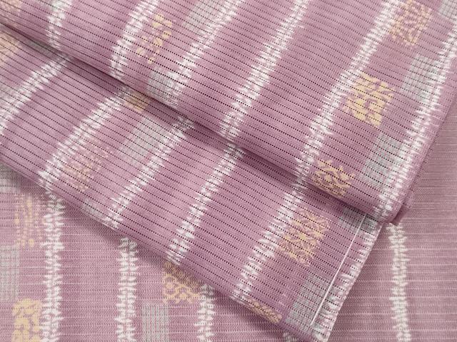 長閑やかさ屋御召しもの＊夏物 小紋 絽 吉祥抜け道 暈し染め 洗える御召しもの CABB2126ze