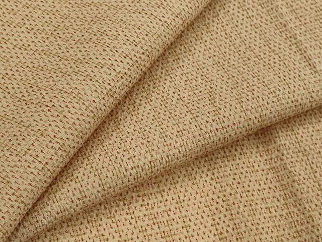 平和屋着物▽本塩沢　単衣　十字文様　正絹　逸品　AABJ5189st｜平和屋