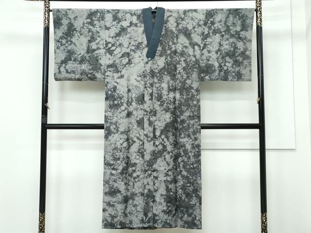 平和屋着物□極上 男性 長襦袢 無双仕立て キングサイズ 桧垣文様 白地