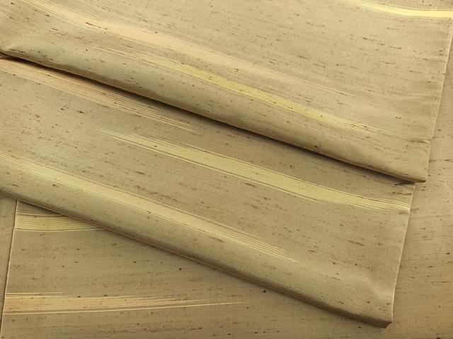 平和屋着物▽ぜんまい紬 単衣 霞文 正絹 逸品 BAAX2607hv|平和屋