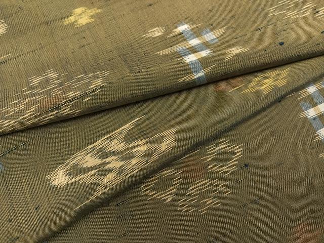 長閑やかさ屋御召しもの●発祥地琉球絣 紬 正絹 珠玉 AABF9593ph