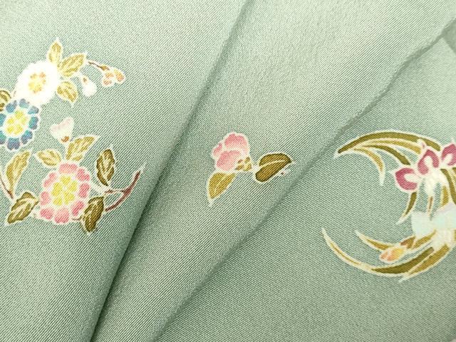 平和屋着物▽上質な小紋　単衣　舞花　正絹　逸品　DABF3294op｜平和屋 25,350円