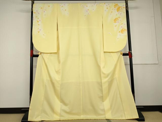 平和屋着物●小振袖　二尺袖　舞花文　暈し染め　金彩　AABG6694cs｜平和屋 18,460円
