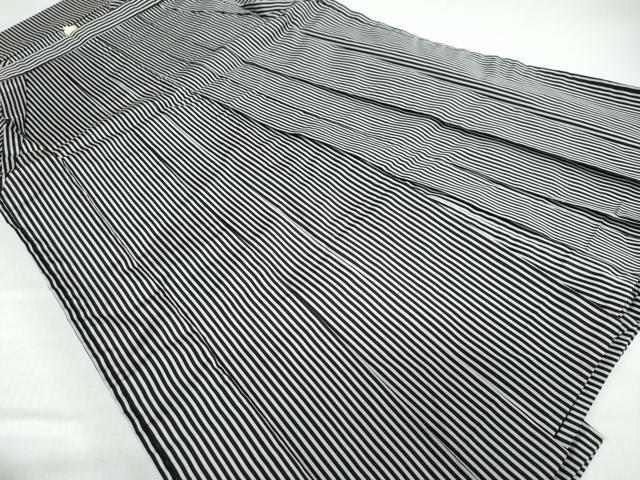 長閑やかさ屋お召しもの●成人男性 乗馬者袴 縞 正絹 珠玉 DABC2309ud メンズファッション-着物