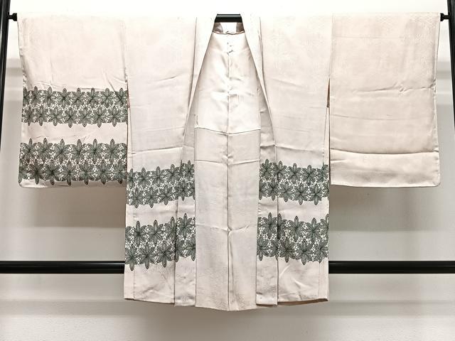 長閑やかさ屋御召しもの∞羽織 舞花文 金彩 正絹 珠玉 CABE5134ua