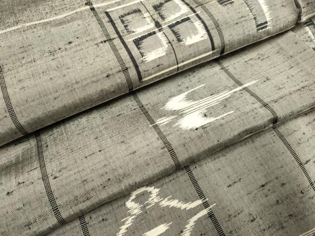 長閑やかさ屋御召しもの●飛び切りな紬 琉球絣文様 正絹 珠玉 DABE9625du