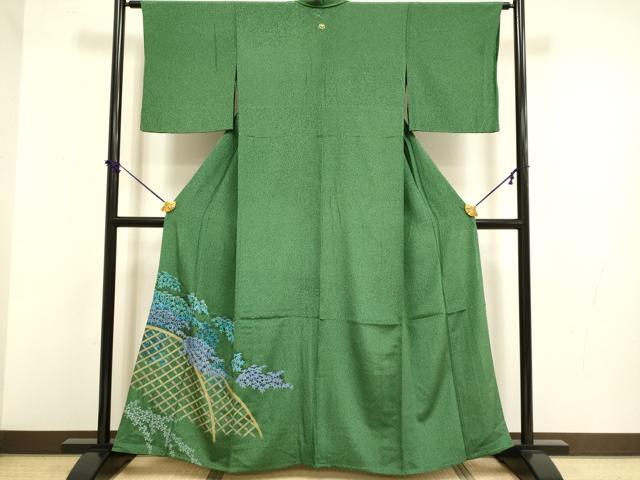 平和屋着物▽豪華色留袖 単衣 枝葉文 正絹 逸品 DABF5709du|平和屋