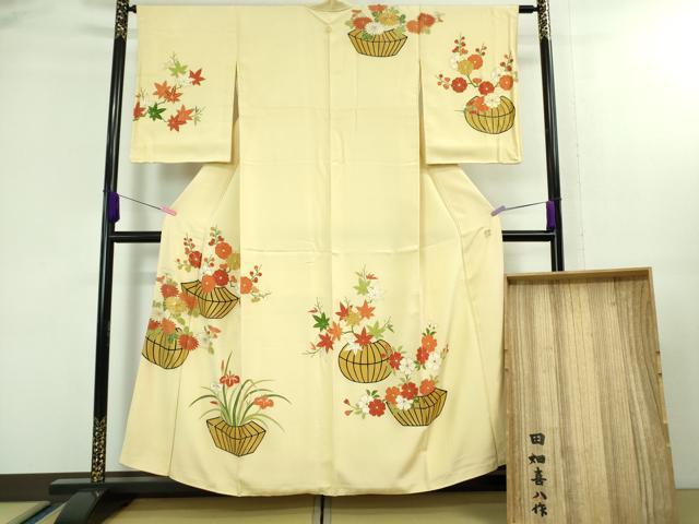 楽天市場】平和屋着物○人間国宝 五代 田畑喜八 訪問着 駒刺繍 枝花文