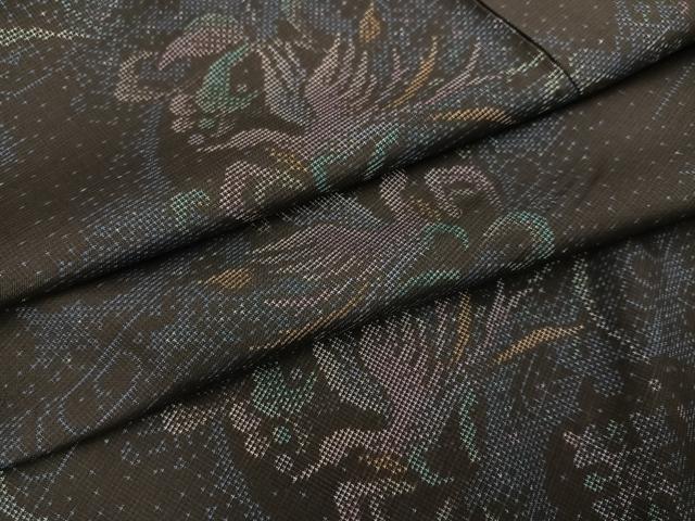 平和屋着物●本場大島紬　カタス7マルキ　飛鳥文　正絹　逸品　AABH3026ph｜平和屋