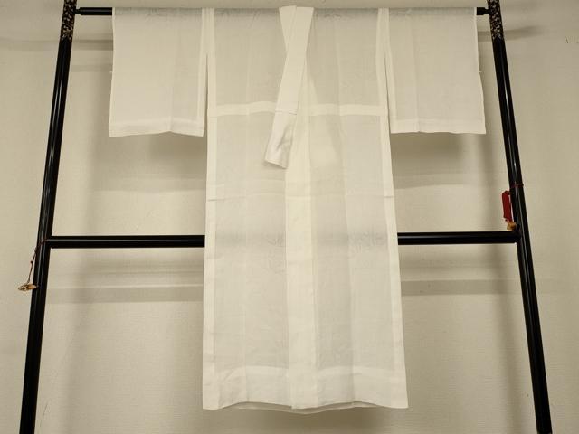 長閑やかさ屋お召しもの＊夏物 長襦袢 笹竹紋紗 白いこと AABD4524jd