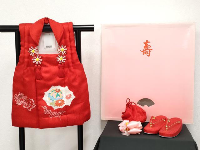 長閑やかさ屋中央局[]飛び切り 七五三 うしろ帯 3歳 厚地の外套・草履・合切袋・髪飾りつけ仕掛ける 絞り 墨付き 鞠花文 金彩 箱付き添い人 珠玉 新品 CYAA4273s6