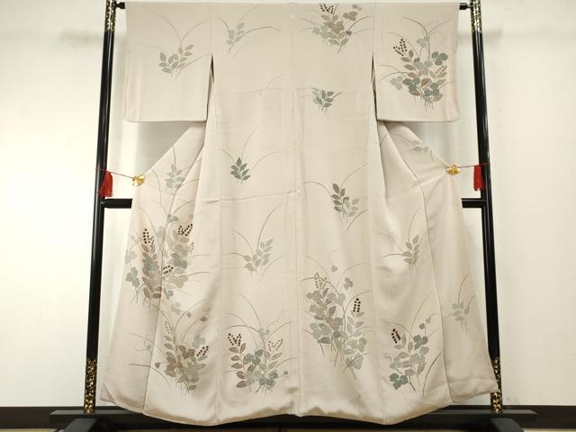 平和屋着物●訪問着　枝葉文　鬼しぼ縮緬　正絹　逸品　AABF2001cs｜平和屋 29,250円