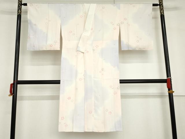 長閑やかさ屋御召しもの●長襦袢 袷 芝花文 暈し染め 正絹 珠玉 AABG6648cs