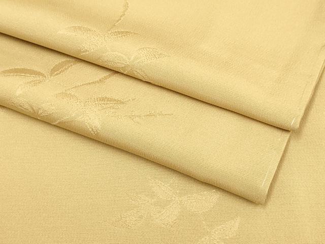 平和屋着物●極上　色無地　枝葉地紋　杏色　やまと誂製　逸品　未使用　DZAB3872kh6｜平和屋