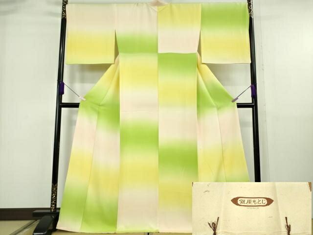 長閑やかさ屋中央局●御前上等 銀座もとじ 小紋 暈し染め たとう紙付き添い人 珠玉 DZAB6764kh6