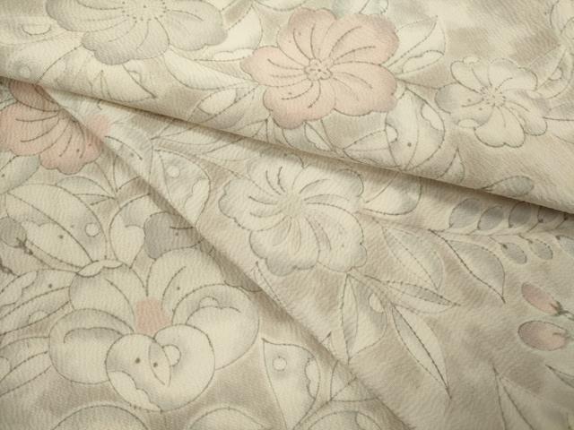 長閑やかさ屋御召しもの▽飛び切りな小紋 単衣 辻が花 墨付き 暈し染め 正絹 珠玉 CABF3011ze