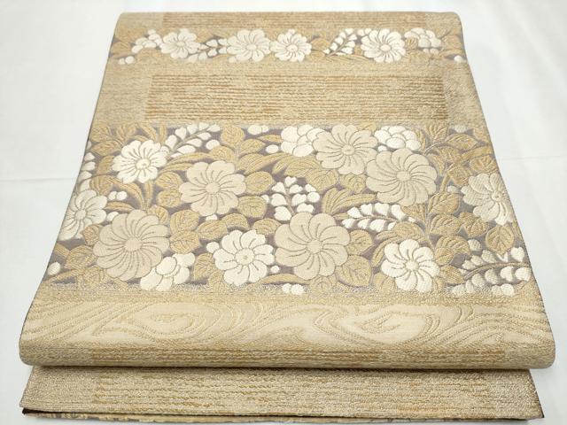 平和屋着物●両面 六通柄袋帯 唐織 辻が花 正絹 逸品 CABC5403hy|平和屋