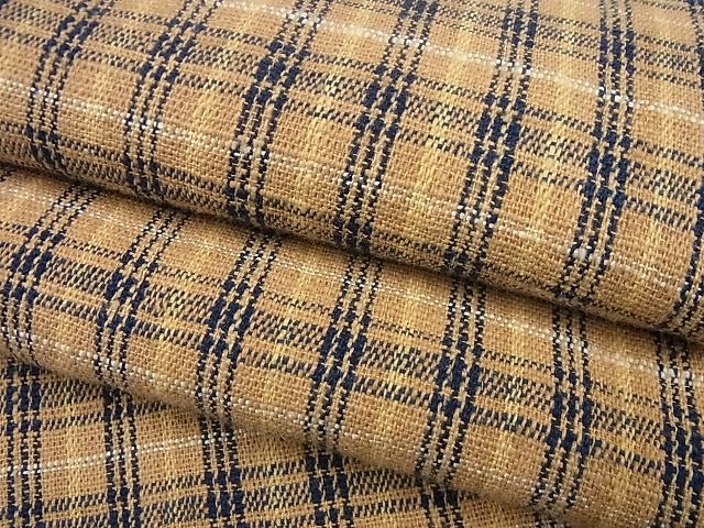 平和屋本店■極上　国指定無形文化財　丹波布　胴抜き仕立て　格子柄　逸品4s704｜平和屋 125,000円