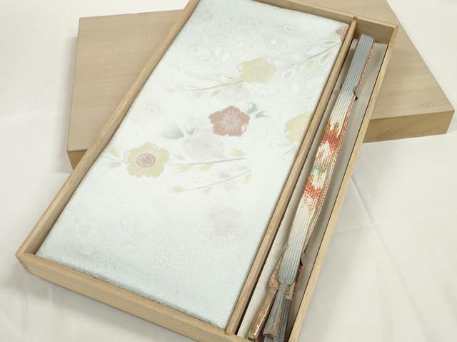 平和屋着物●和装小物 帯締め・帯揚げセット 辻が花 丹後ちりめん 高麗組 金糸 逸品 未使用 DABD7295zzz