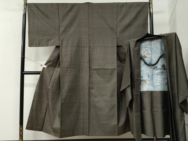 平和屋着物●男性 本場大島紬 アンサンブル 100亀甲 総詰め 正絹 逸品 CABB4385yc|平和屋