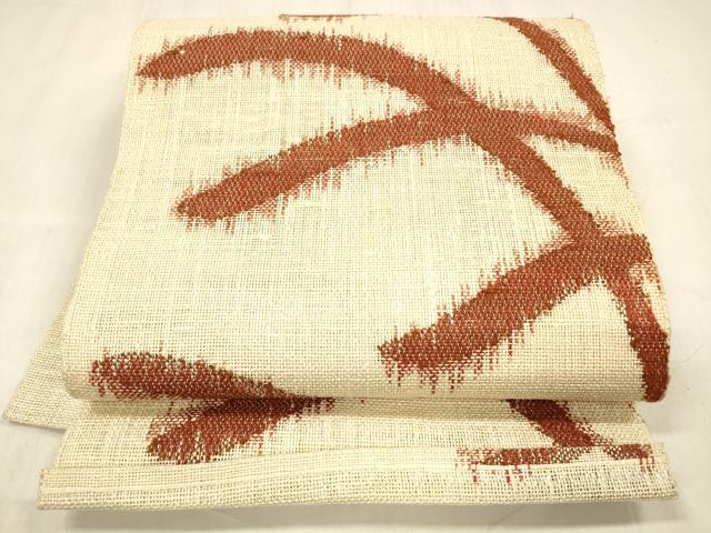 長閑やかさ屋お召しもの＊夏物 八寸名古屋帯 一般化文様 正絹 珠玉 DABE6141糎