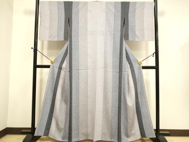 長閑やかさ屋御召しもの▽飛び切りな小紋 単衣 抜け道 たたき染め 正絹 珠玉 DABD6488du
