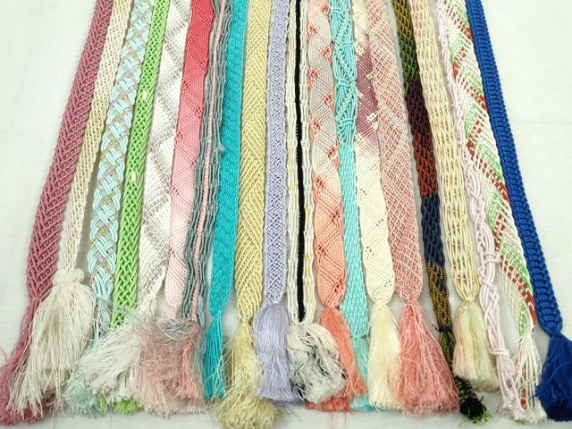 平和屋着物＊夏物　和装小物　帯締め20本セット　レース織　金銀糸　未使用あり　逸品　DABI0255xg｜平和屋 15,184円