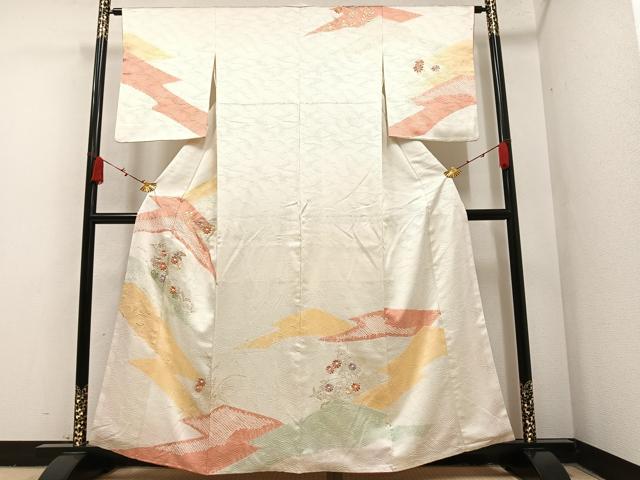 楽天市場】平和屋着物○創業460年・千總 訪問着 駒刺繍 流水花文 鬼