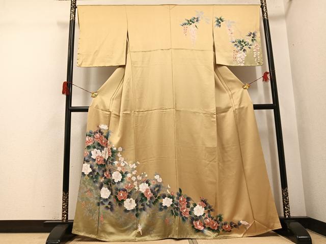 平和屋着物●訪問着　草花文　金彩　正絹　逸品　未使用　AABH6808ph｜平和屋 26,572円