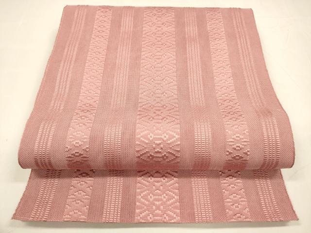 平和屋着物＊夏物 博多織 八寸名古屋帯 献上 桃色 DABA0281cm｜平和屋
