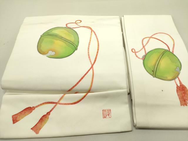 長閑やかさ屋御召しもの●つけ帯 執筆者物 鈴 錫 DABE1798op