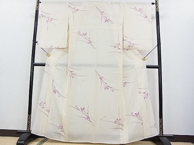 平和屋着物□極上 夏物 小紋 朝顔 逸品 DZAA6916kh5