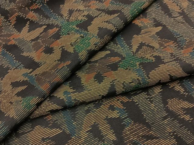 平和屋着物●本場大島紬　笹竹文　正絹　逸品　BAAW5047hj｜平和屋