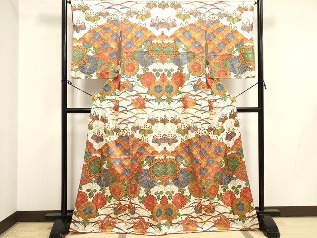 楽天市場】平和屋着物□極上 訪問着 舞花尽くし 鈴乃屋扱い 反端付き