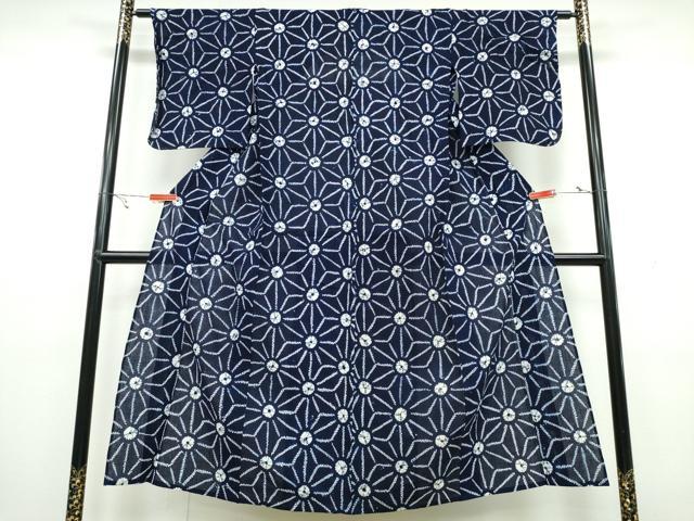 平和屋着物&there4;夏物 浴衣 有松鳴海絞り 麻の葉文様 綿 逸品 未使用 CAAW1158ng｜平和屋
