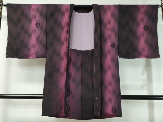 楽天市場】平和屋本店□極上 長羽織 単衣 手描き 舞花文 暈し染め 銀彩